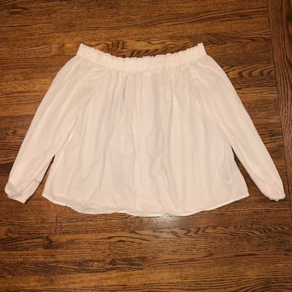 White off the shoulder top